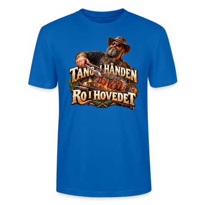 CityShirts - T-shirt - Tang i hånden – Ro i hovedet - CS050 - påfugleblå