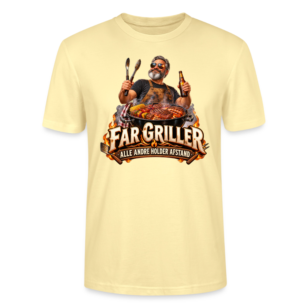CityShirts - T-shirt - Far griller – Alle andre holder afstand - CS055 - cremefarvet
