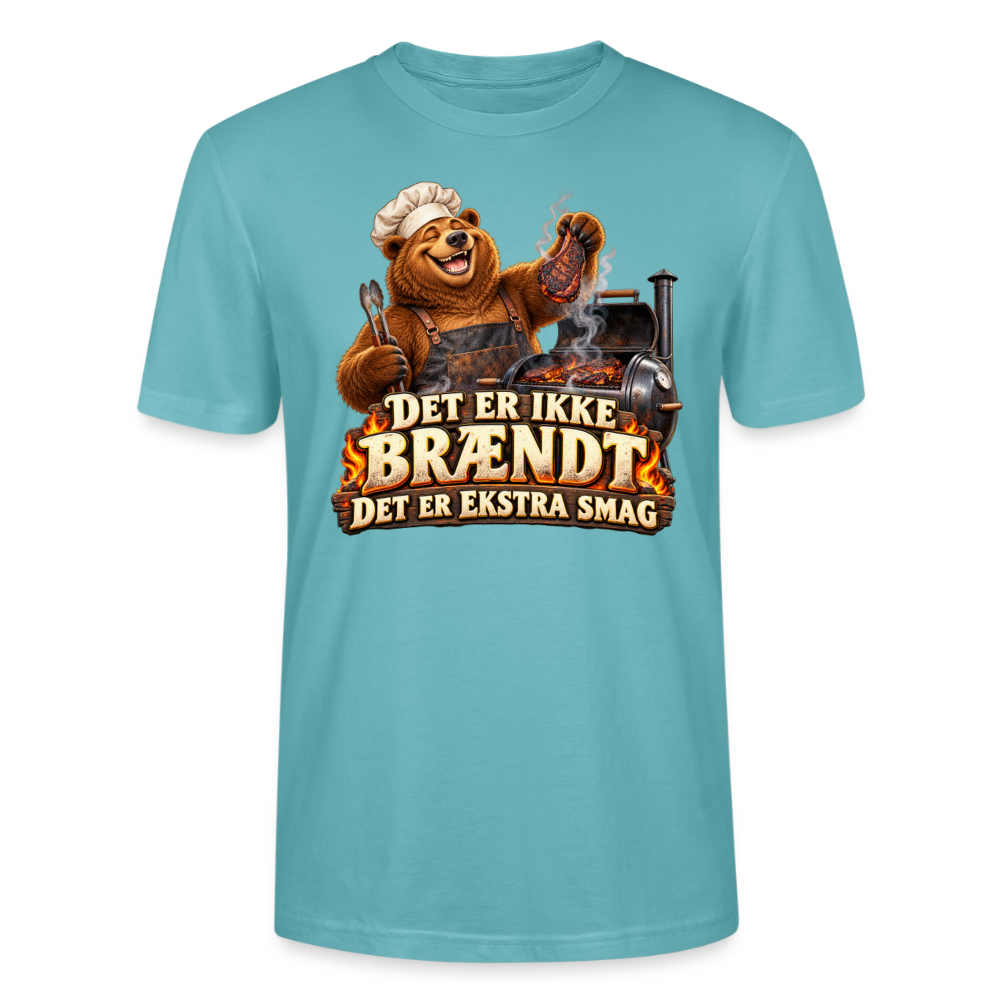 CityShirts - T-shirt - Det er ikke brændt – Det er ekstra smag - CS046 - pastelturkis