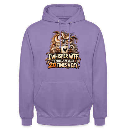CityShirts - Hoodie - I whisper WTF to myself - CS011 - lavendel