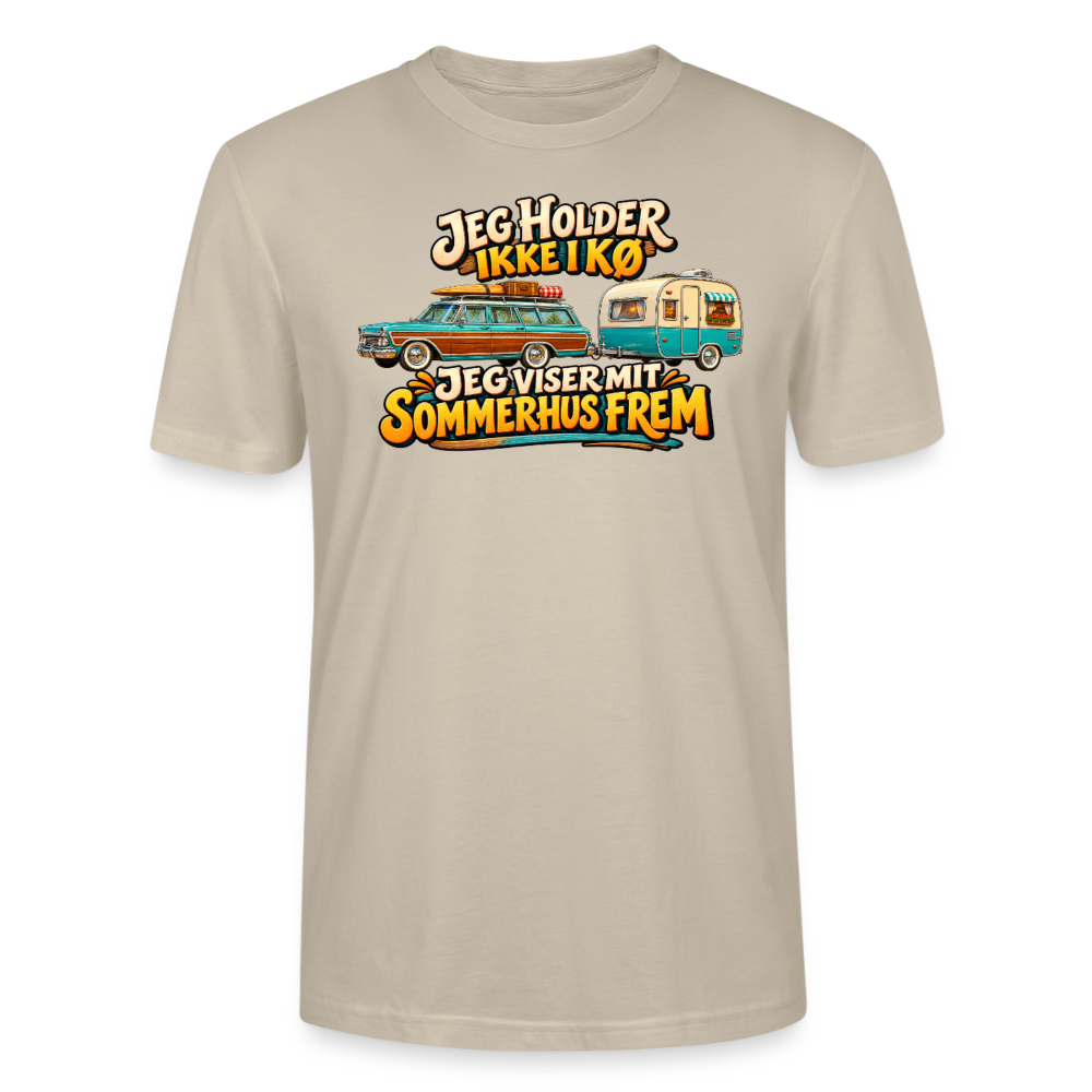 CityShirts - T-shirt - Jeg holder ikke i kø – Jeg viser mit sommerhus frem - CS034 - beige