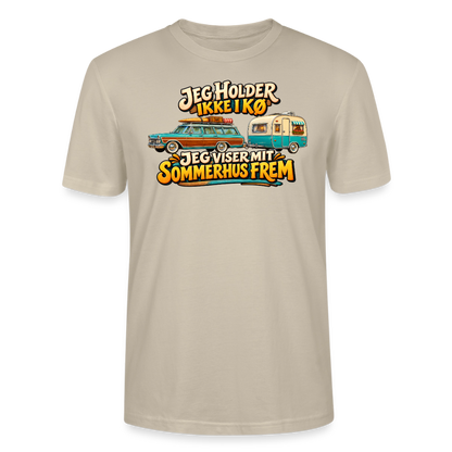 CityShirts - T-shirt - Jeg holder ikke i kø – Jeg viser mit sommerhus frem - CS034 - beige