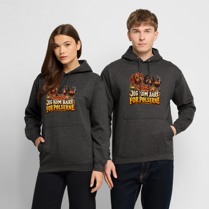 CityShirts - Hoodie - Jeg kom bare for pølserne - CS048 - charcoal