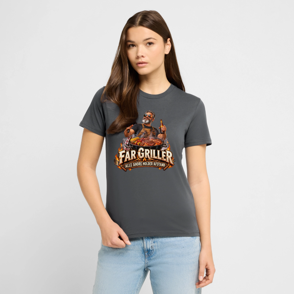 CityShirts - T-shirt - Far griller – Alle andre holder afstand - CS055 - charcoal
