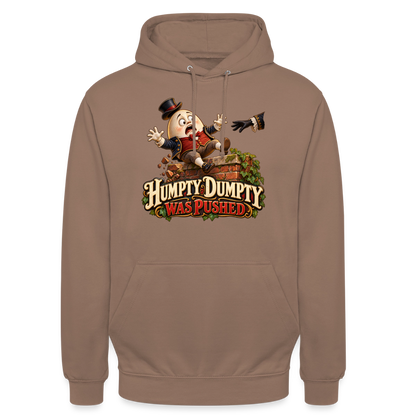 CityShirts - Hoodie - Humpty Dumpty was pushed - CS016 - mokka