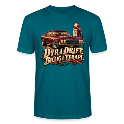 CityShirts - T-shirt - Dyr i drift. Billig i terapi. – V8 - CS029 - havblå