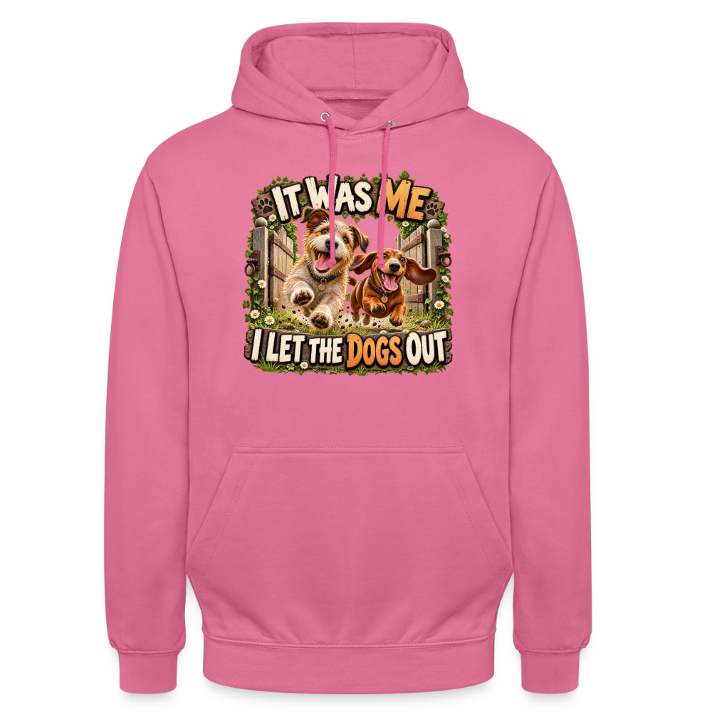 CityShirts - Hoodie - It was me – I let the dogs out - CS013 - pink