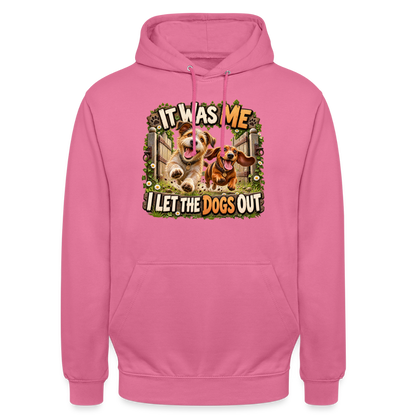 CityShirts - Hoodie - It was me – I let the dogs out - CS013 - pink