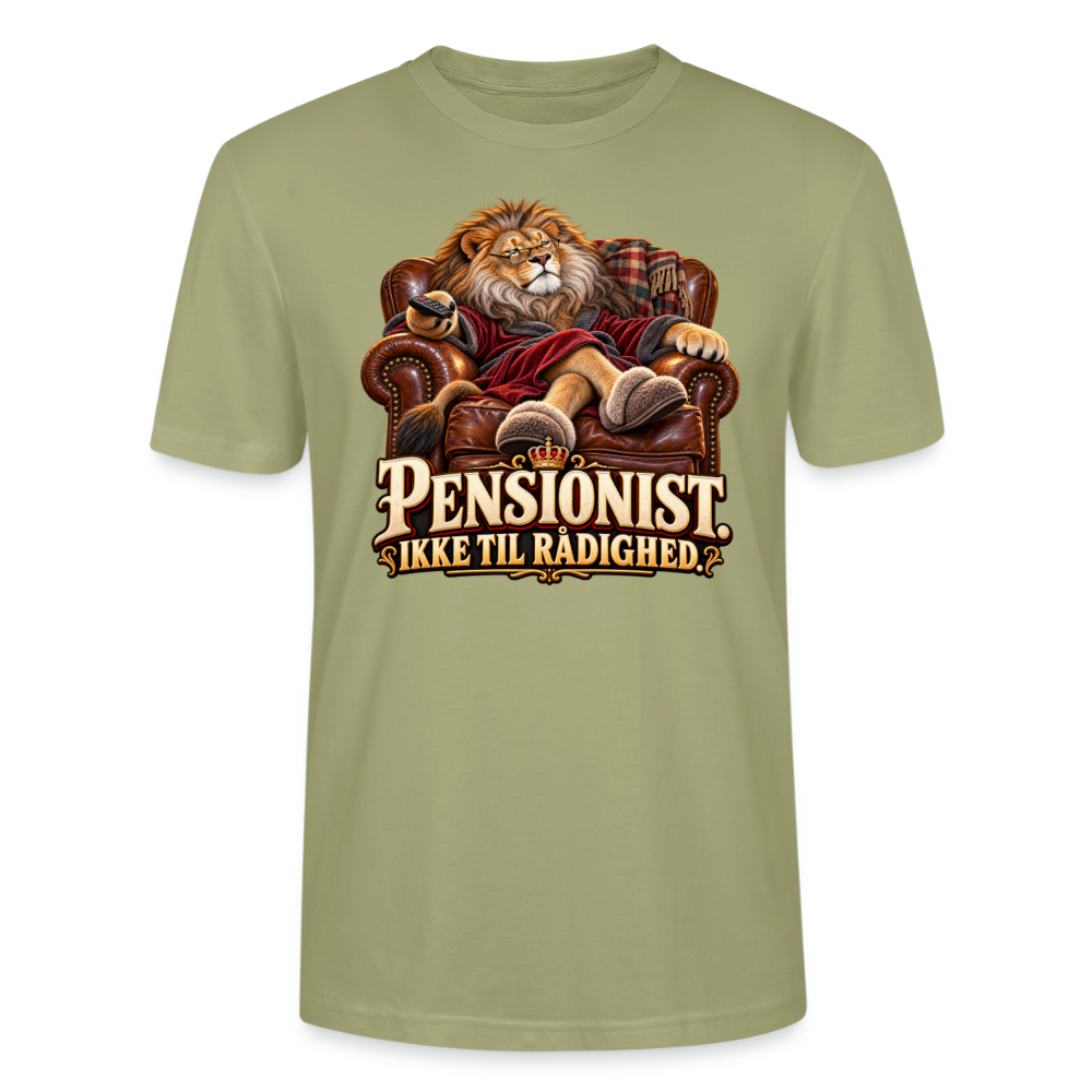 CityShirts - T-shirt - Pensionist. Ikke til rådighed. - CS030 - grågrøn