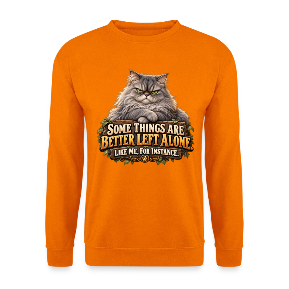 CityShirts - Sweatshirt - Better left alone – Like me, for instance - CS015 - orange