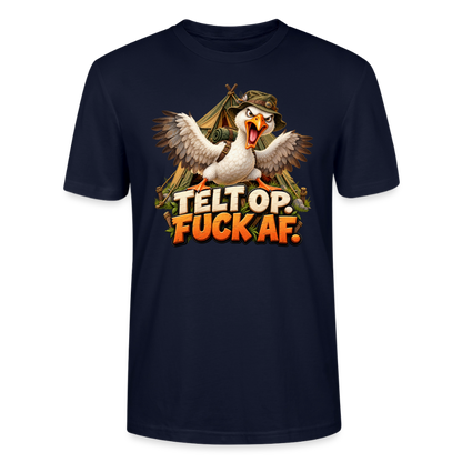 CityShirts - T-shirt - Telt op. Fuck af. - CS037 - marineblå