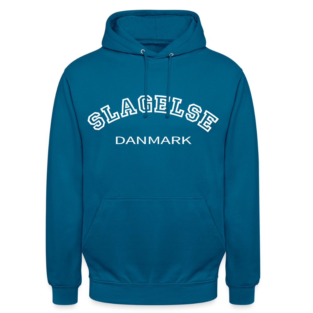 CityShirt - Hoodie - Slagelse - dybt havblå 