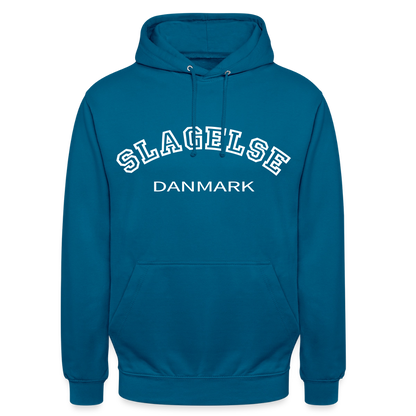 CityShirt - Hoodie - Slagelse - dybt havblå 