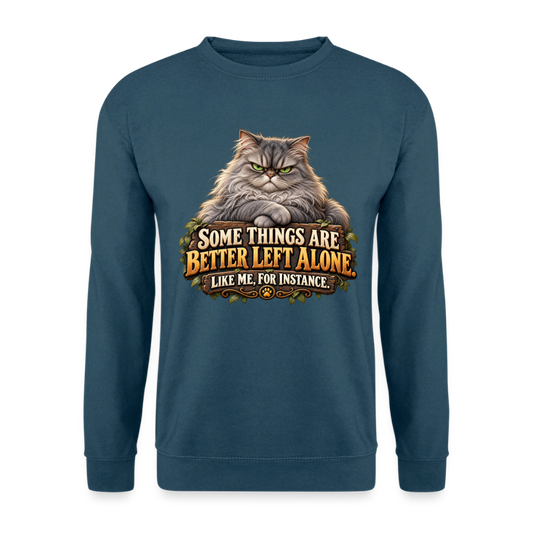 CityShirts - Sweatshirt - Better left alone – Like me, for instance - CS015 - indigoblå