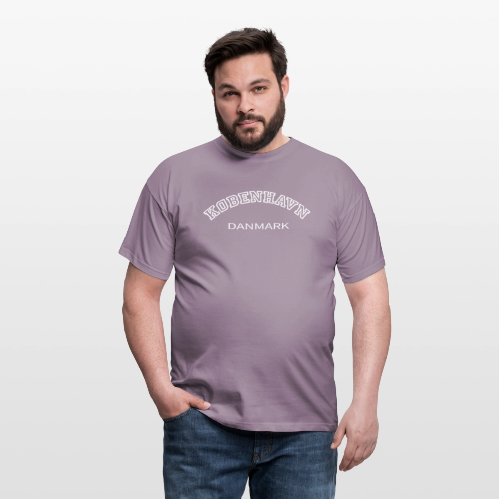 Herre-T-shirt - København - lillagrå 