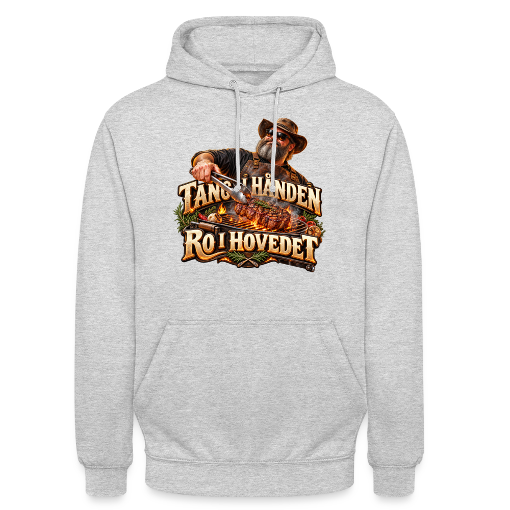 CityShirts - Hoodie - Tang i hånden – Ro i hovedet - CS050 - lysegrå meleret