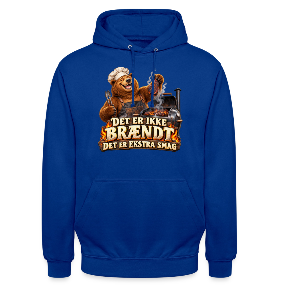CityShirts - Hoodie - Det er ikke brændt – Det er ekstra smag - CS046 - kongeblå