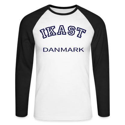 CityShirt - Baseball T-Shirt - Ikast - hvid/sort