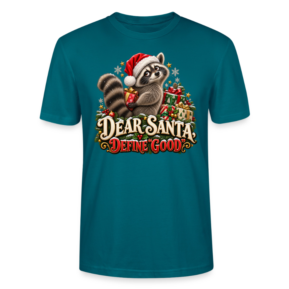 CityShirts - T-shirt - Dear Santa, define good – julevaskebjørn - CS028 - havblå