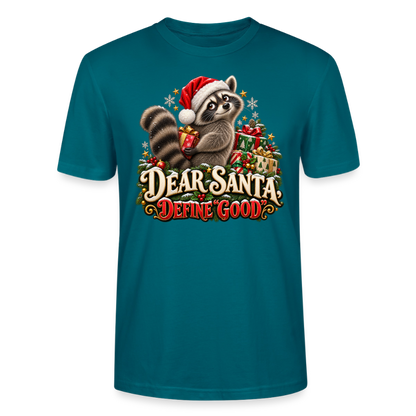 CityShirts - T-shirt - Dear Santa, define good – julevaskebjørn - CS028 - havblå