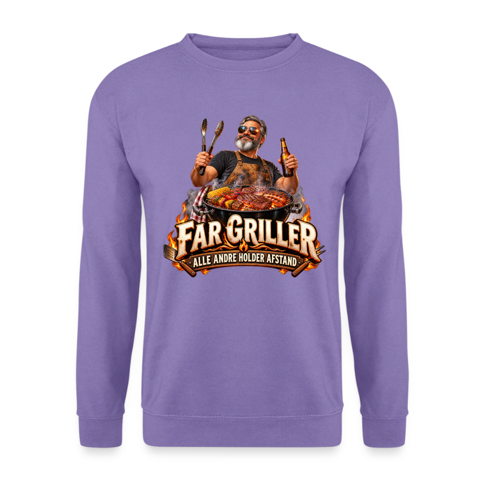 CityShirts - Sweatshirt - Far griller – Alle andre holder afstand - CS055 - lavendel