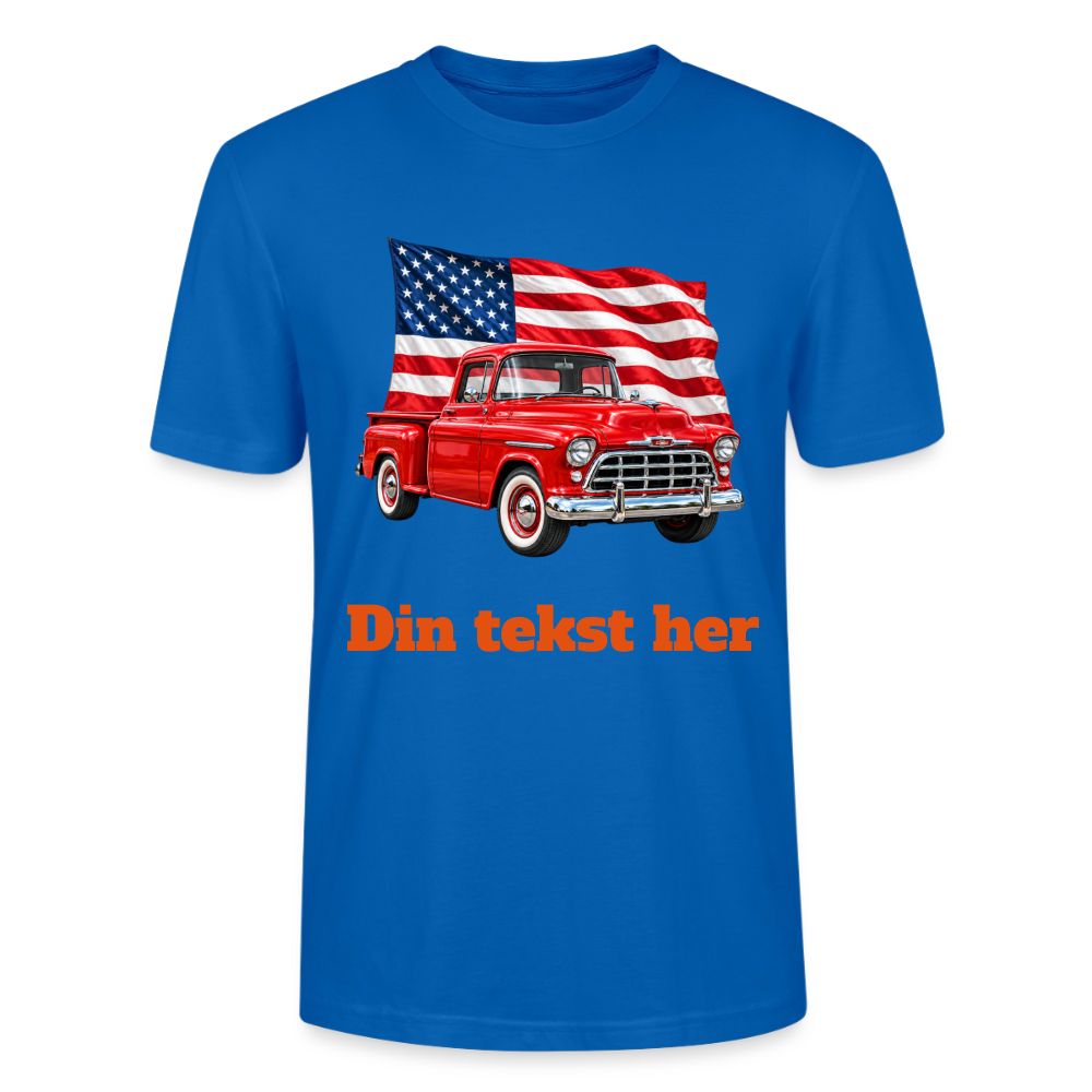 CityShirts - T-shirt - US Car - påfugleblå