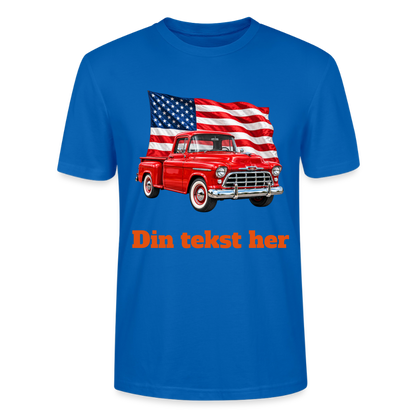 CityShirts - T-shirt - US Car - påfugleblå