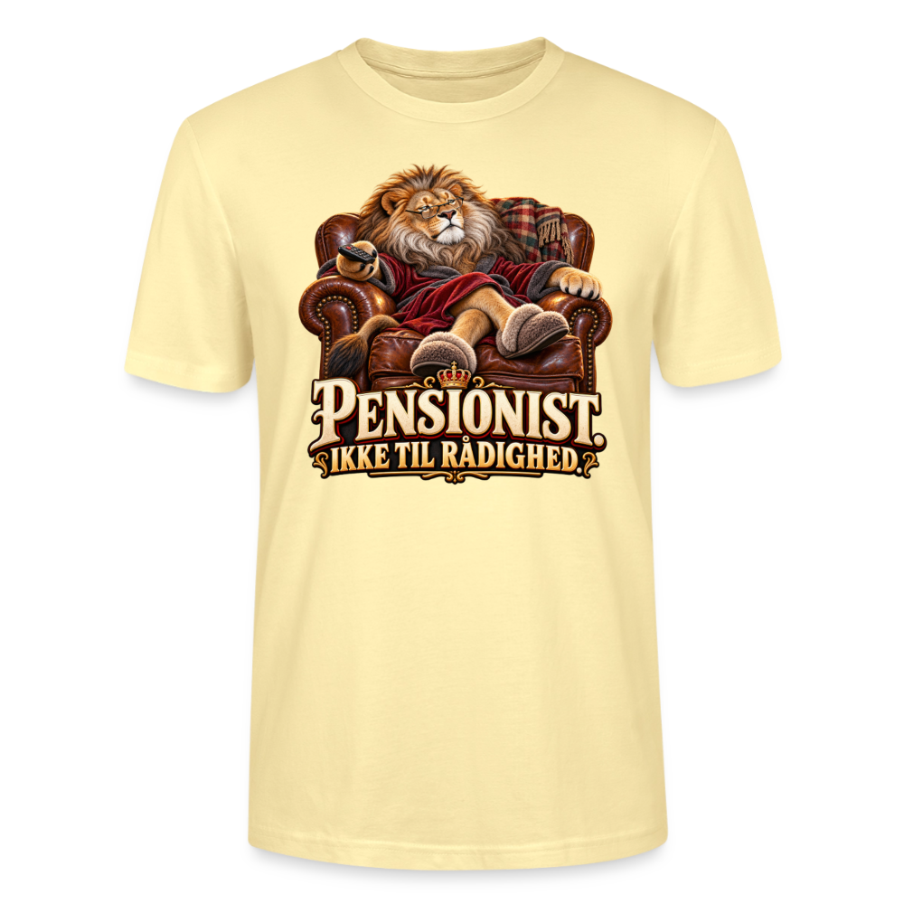 CityShirts - T-shirt - Pensionist. Ikke til rådighed. - CS030 - cremefarvet