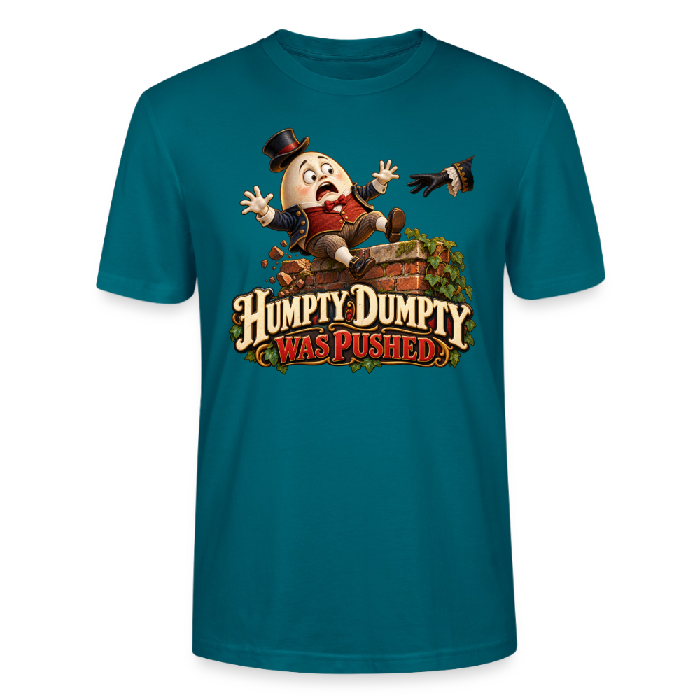 CityShirts - T-shirt - Humpty Dumpty was pushed - CS016 - havblå