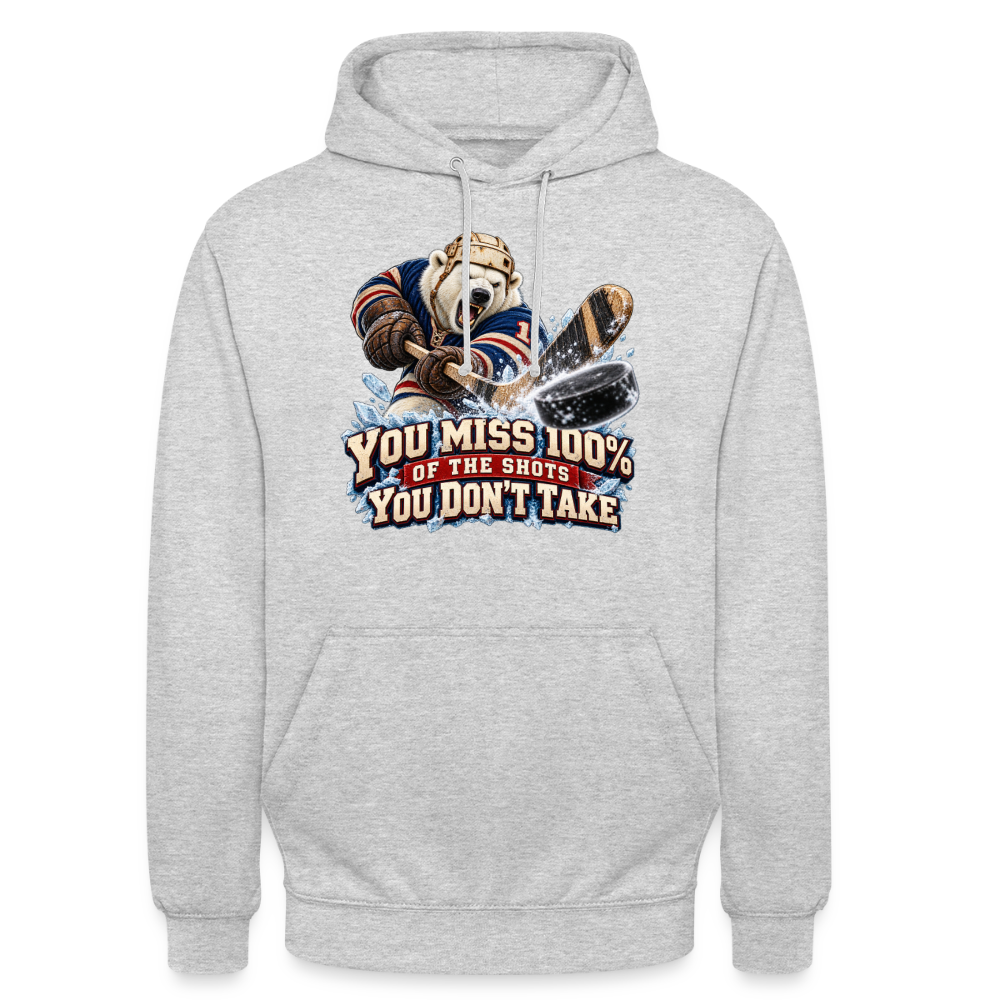 CityShirts - Hoodie - Take the shot - CS001 - lysegrå meleret