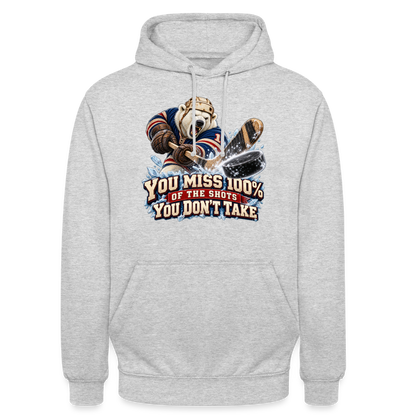 CityShirts - Hoodie - Take the shot - CS001 - lysegrå meleret