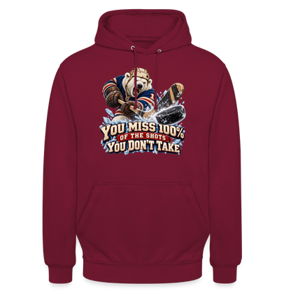 CityShirts - Hoodie - Take the shot - CS001 - bordeaux