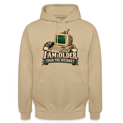 CityShirts - Hoodie - I am older than the internet - CS022 - beige