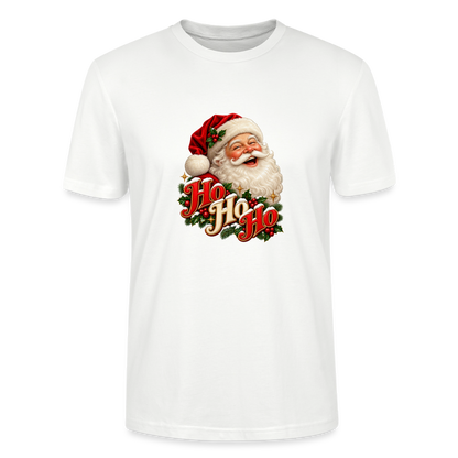 CityShirts - T-shirt - Ho Ho Ho – julemandens grin - CS063 - hvid