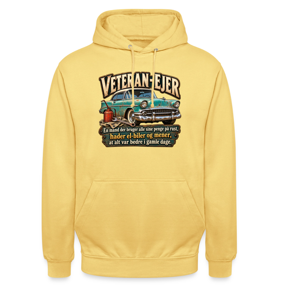 CityShirts - Hoodie - Veteran-ejer - CS017 - citrongul