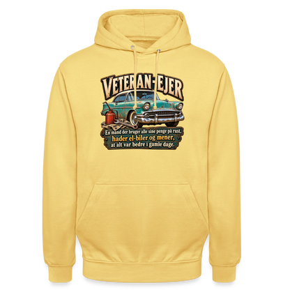 CityShirts - Hoodie - Veteran-ejer - CS017 - citrongul