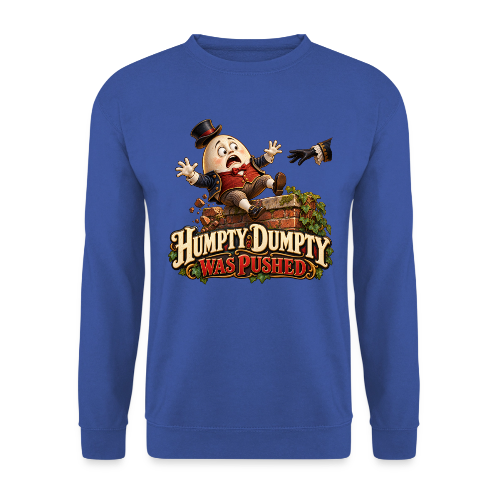 CityShirts - Sweatshirt - Humpty Dumpty was pushed - CS016 - kongeblå