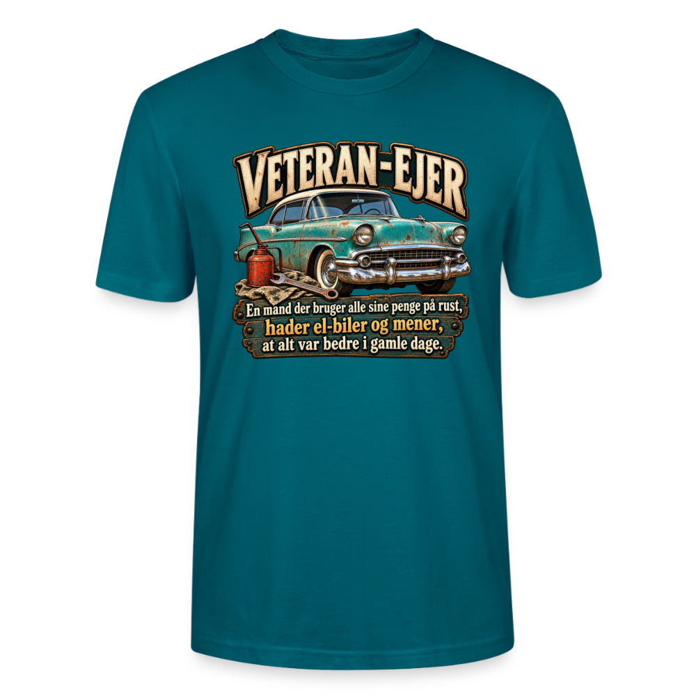 CityShirts - T-shirt - Veteran-ejer - CS017 - havblå