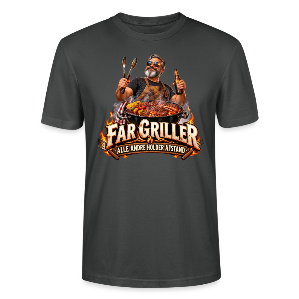 CityShirts - T-shirt - Far griller – Alle andre holder afstand - CS055 - charcoal