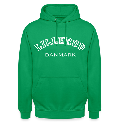 CityShirt - Hoodie - Lillerød - kelly grøn