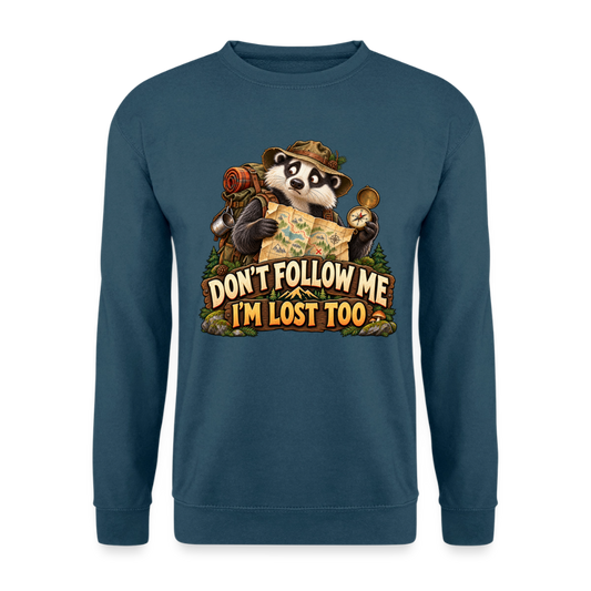 CityShirts - Sweatshirt - Don’t follow me – I’m lost too - CS019 - indigoblå