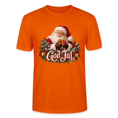 CityShirts - T-shirt - God Jul – klassisk julemand - CS058 - mørk orange