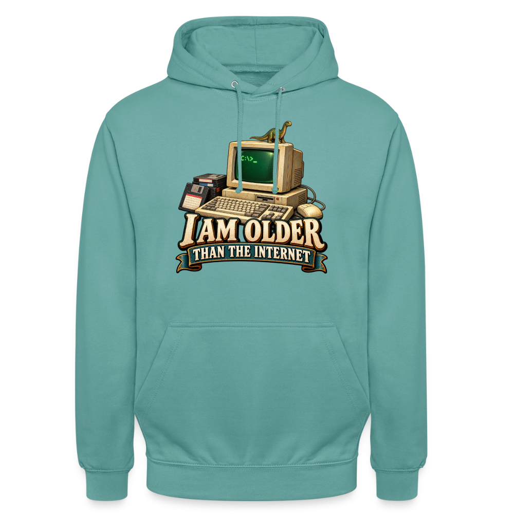 CityShirts - Hoodie - I am older than the internet - CS022 - pastelturkis