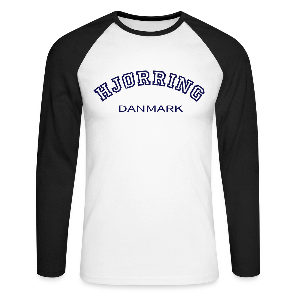 CityShirt - Baseball T-Shirt - Hjørring - hvid/sort