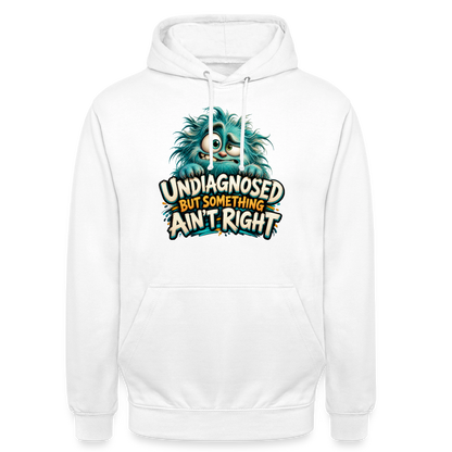 CityShirts - Hoodie - Undiagnosed – But something ain’t right - CS005 - hvid