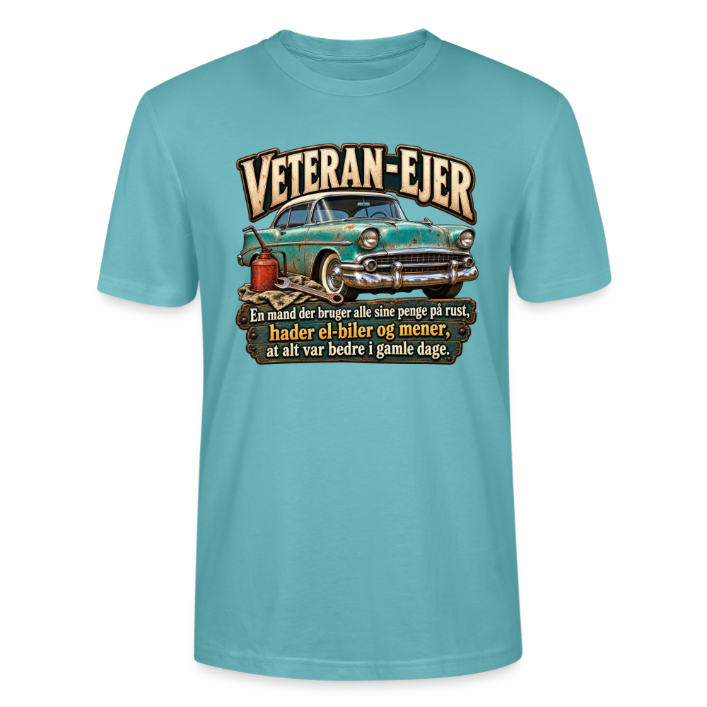 CityShirts - T-shirt - Veteran-ejer - CS017 - pastelturkis