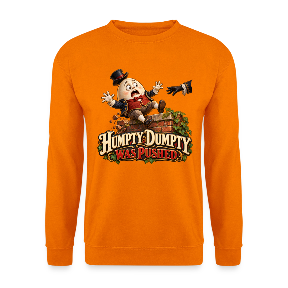 CityShirts - Sweatshirt - Humpty Dumpty was pushed - CS016 - orange