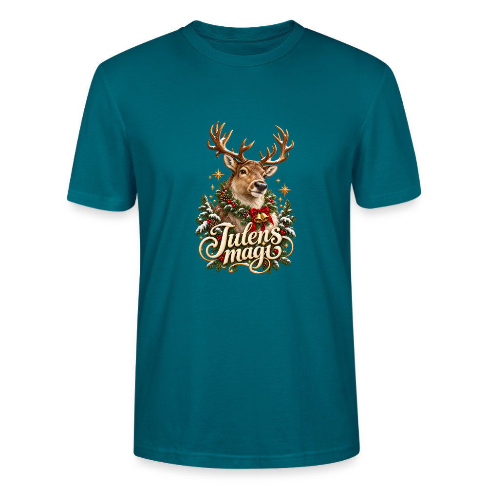CityShirts - T-shirt - Julens magi – rensdyr - CS065 - havblå