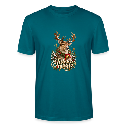 CityShirts - T-shirt - Julens magi – rensdyr - CS065 - havblå