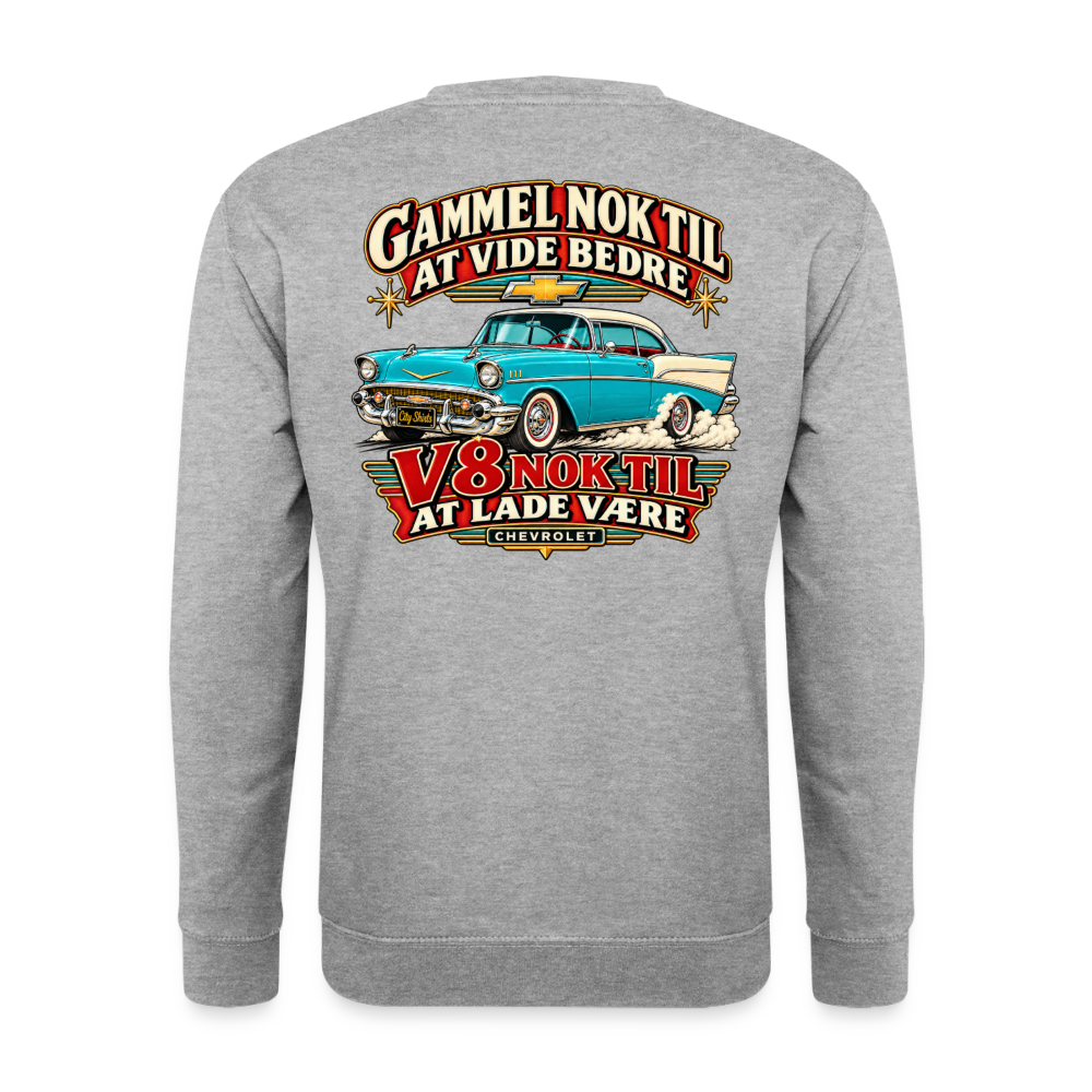Carshirt 201 Chevrolet - hvidgrå meleret